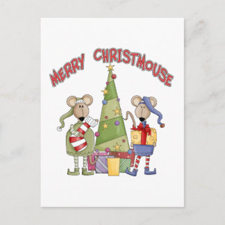 Merry Christmouse Feiertagspostkarte