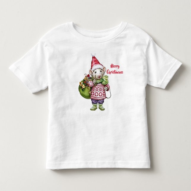 Merry Christmouse Toddler T - Shirt (Vorderseite)