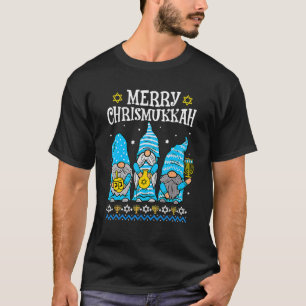 Merry Christmukkah mit Gnome Christmas Hanukkah G T-Shirt