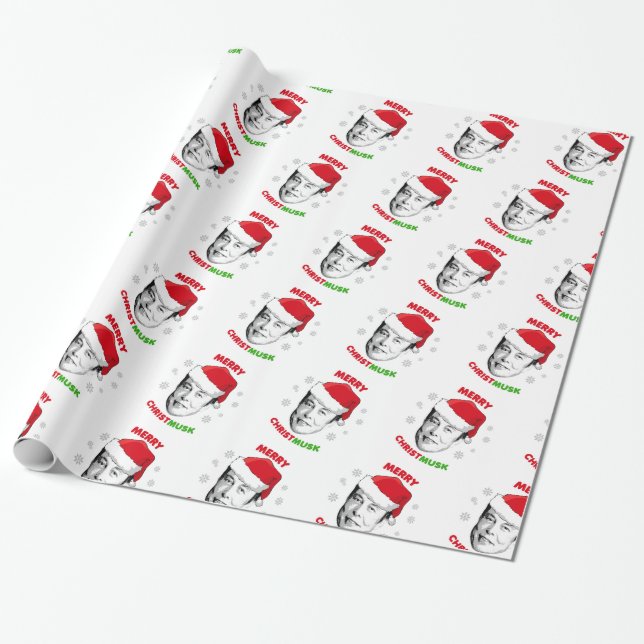 Merry Christmusk Geschenkpapier (Ungerollt)