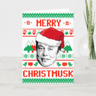 Merry Christmusk Karte