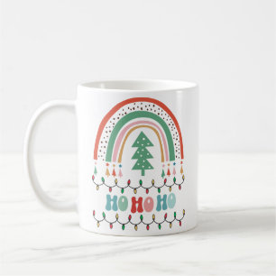 Merry chritmas hospho Regenbogenkaffee Tasse