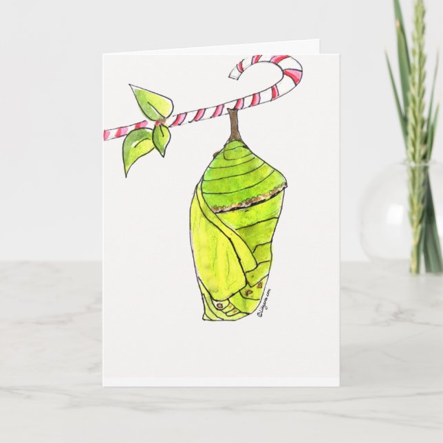 Merry Chrysalis Feiertagskarte (Vorderseite)