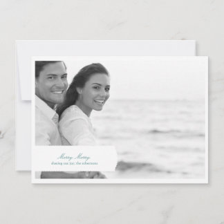 Merry Classic Holiday Foto Card Feiertagskarte