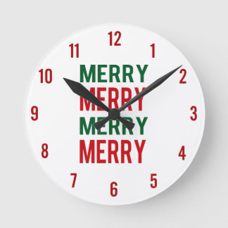 Merry Clock Runde Wanduhr