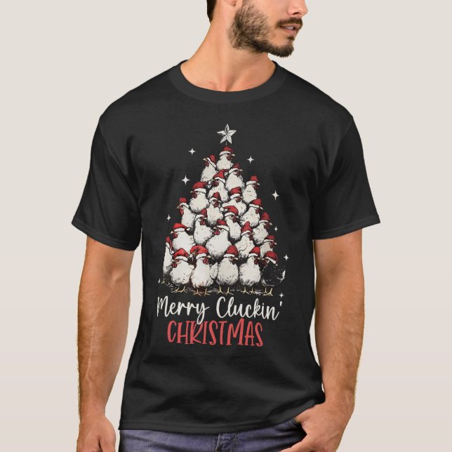 Merry Cluckin Weihnachten Weihnachten Weihnachten  T-Shirt (Vorderseite)