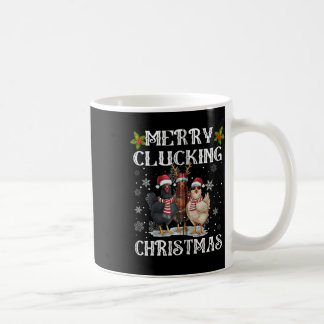 Merry Clucking Weihnachts Funny Chicken Weihnachts Kaffeetasse