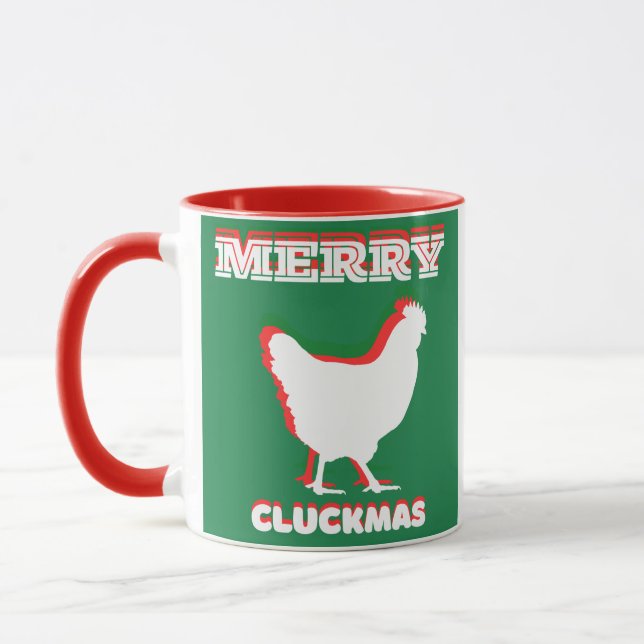 Merry CLUCKMAS Tasse (Links)