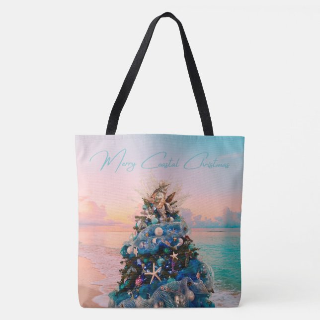 Merry Coastal Christmas Tropical Beach HolidayTree (Vorderseite)