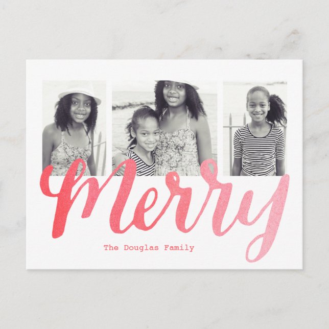 Merry Collection Feiertagspostkarte (Vorderseite)