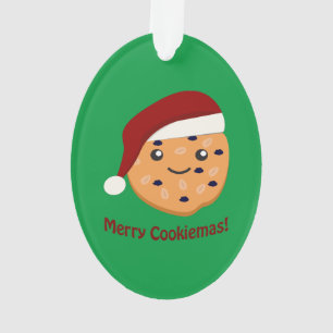 Merry Cookies Santa Cookie Ornament