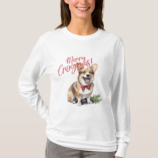 Merry Corgimas T-Shirt (Vorderseite)