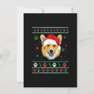Merry Corgmas Weihnachten Ugly Xmas Corgi Weihnach Einladung