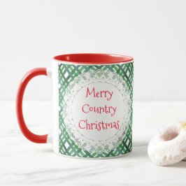 Merry Country Weihnachten Vintager Stil Geschenk Tasse