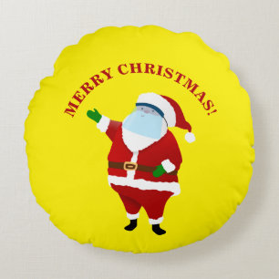 Merry Covid Christmas Rundes Kissen