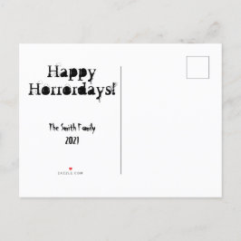 Merry Creepmas Horror Weihnachten Custom Postcard Einladungspostkarte