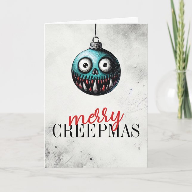 Merry Creepmas Karte (Vorderseite)