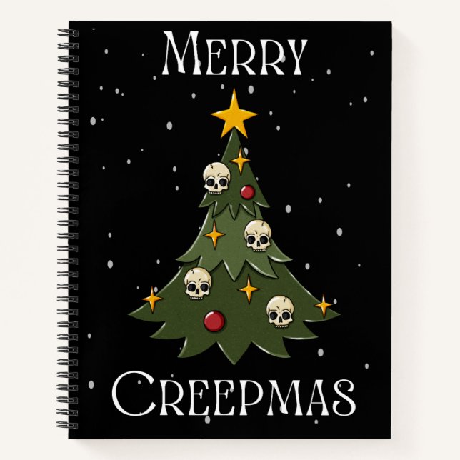 Merry Creepmas Notizbuch (Vorderseite)