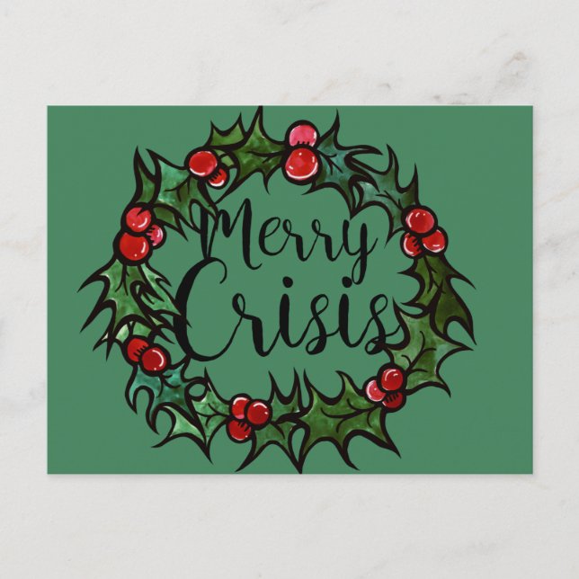 Merry Crisis Postkarte (Vorderseite)