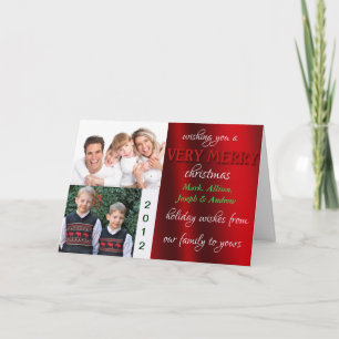 Merry Cristmas Fotokarte Feiertagskarte