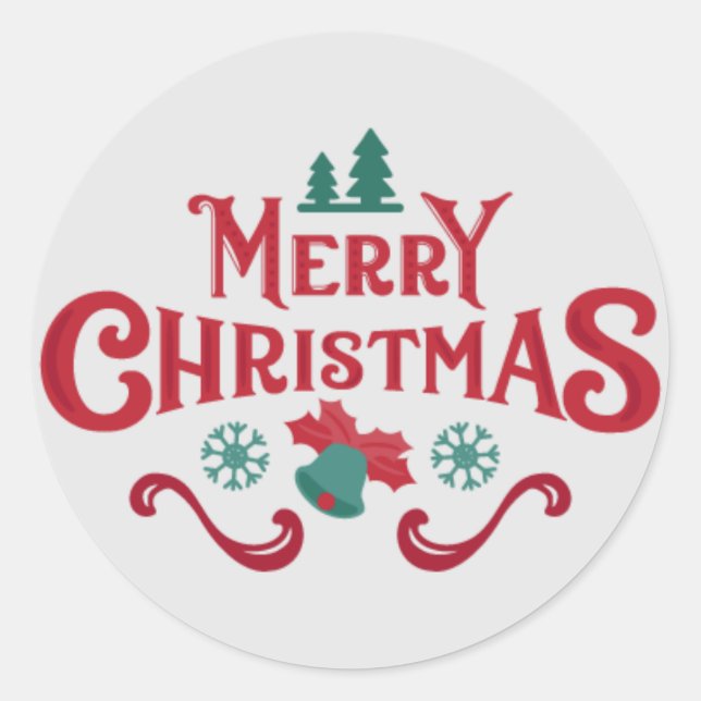 MERRY CRISTMAS STICKER (Vorderseite)