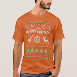 Merry Critmas DND Ugly Sweater DND T-Shirt