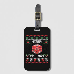 Merry Critmas II - hässliche Weihnachten Gepäckanhänger
