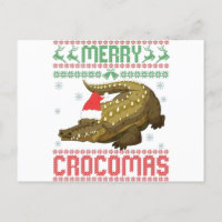 Merry Crocomas Funny Ugly Christmas Sweater