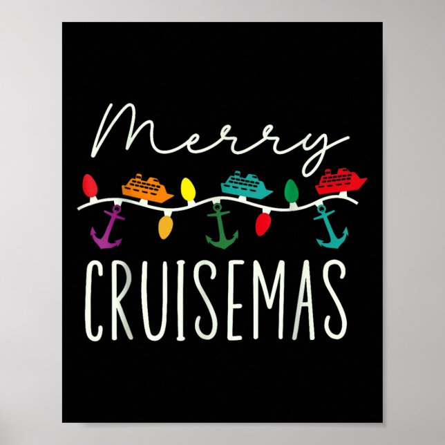 Merry Cruise-mas Cruise Christmas Xmas Pajamas Hol Poster (Vorne)