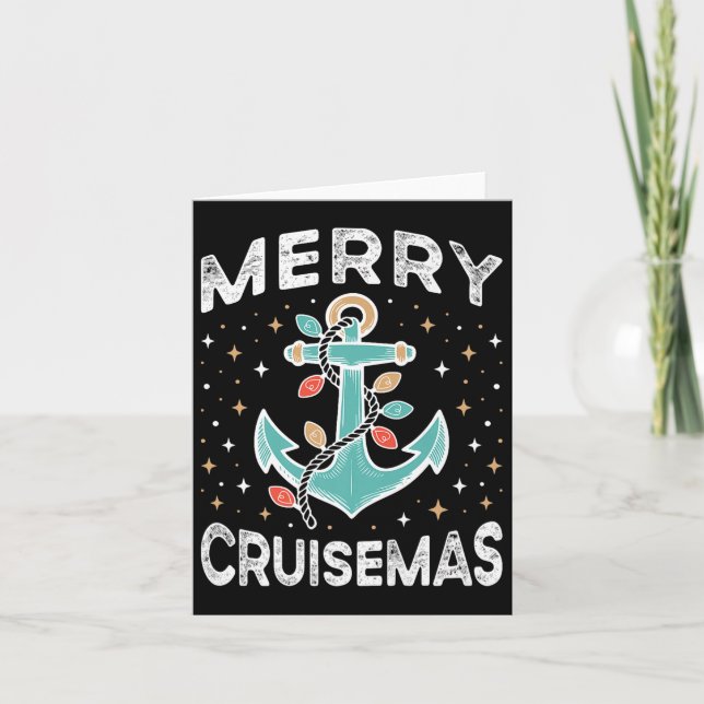 Merry Cruise-mas Matching Family Christmas Cruise  Karte (Vorderseite)