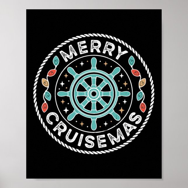Merry Cruise-mas Matching Family Christmas Cruise  Poster (Vorne)