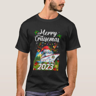 Merry Cruisemas 2023 Christmas Family Cruise Ship T-Shirt