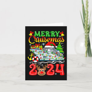 Merry Cruisemas 2024 Cruise Christmas Rudolph Xmas Karte