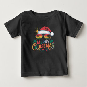 Merry Cruisemas 2024 Weihnachten Weihnachtsmann Baby T-shirt