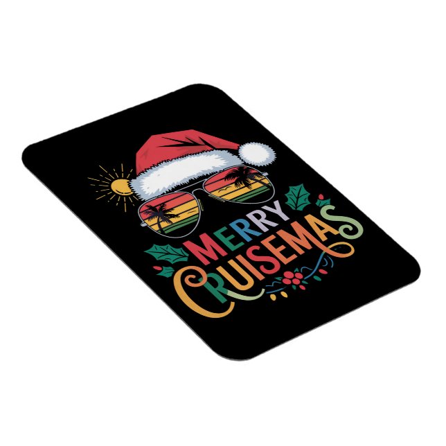 Merry Cruisemas 2024 Weihnachten Weihnachtsmann Magnet (Rechte Seite)