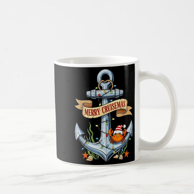 Merry Cruisemas 2025 Nautical Cruise Christmas Fam Kaffeetasse (Rechts)