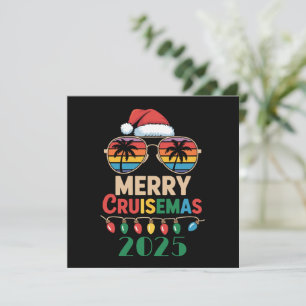 Merry Cruisemas 2025 Personalisierte Weihnachtsrei Einladung