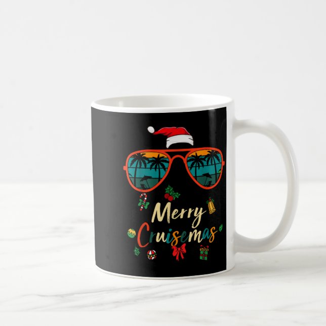 Merry Cruisemas 2025 Xmas Santa Reindeer Cruise Ma Kaffeetasse (Rechts)