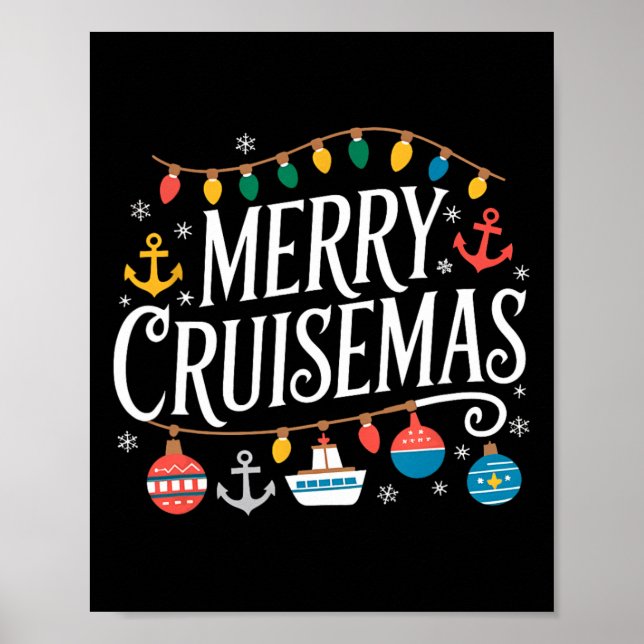 Merry Cruisemas Christmas Cruise S Family Cruisin Poster (Vorne)