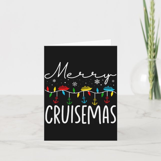 Merry Cruisemas Christmas Family Cruisin Funny Cru Karte (Vorderseite)