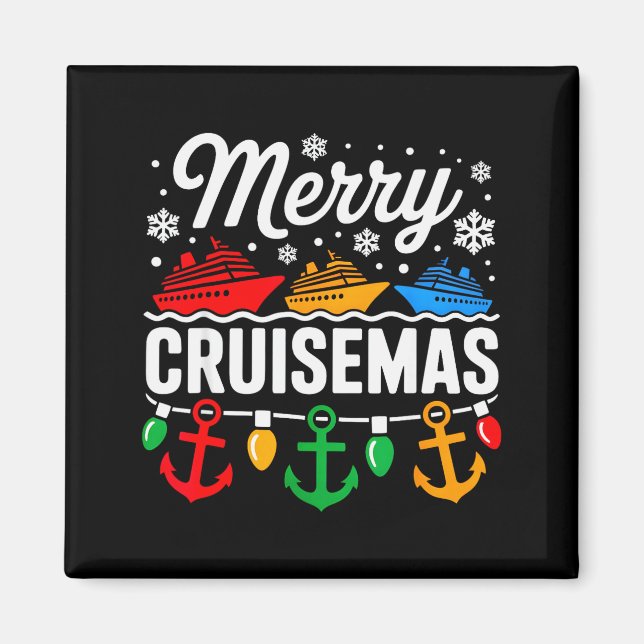 Merry Cruisemas Christmas Family Cruisin Funny Cru Magnet (Vorne)
