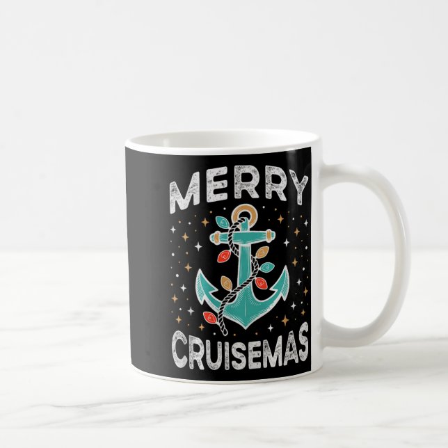 Merry Cruisemas Cruise Christmas Light Matching Fa Kaffeetasse (Rechts)