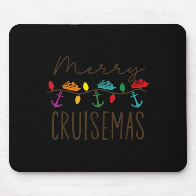 Merry Cruisemas Cruise Christmas Lights Matching F Mousepad (Vorne)