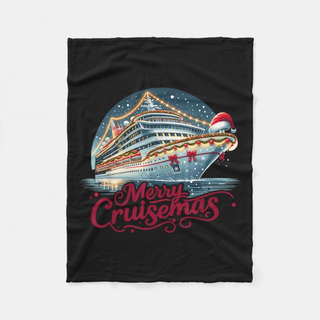 Merry Cruisemas - Cruise Mas  Fleecedecke (Vorderseite)