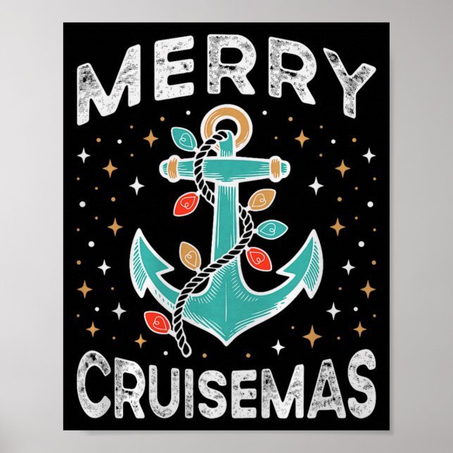 Merry Cruisemas Cruise Mas Matching Family Christm Poster (Vorne)