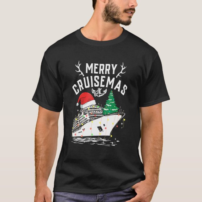 Merry Cruisemas Cruise Ship Family Christmas T-Shirt (Vorderseite)