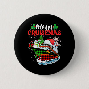 Merry Cruisemas Familie Schifffahrt Weihnachten Button