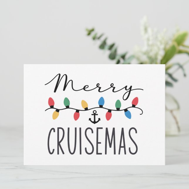Merry Cruisemas Familie Weihnachten Kreuzfahrt (Stehend Vorderseite)