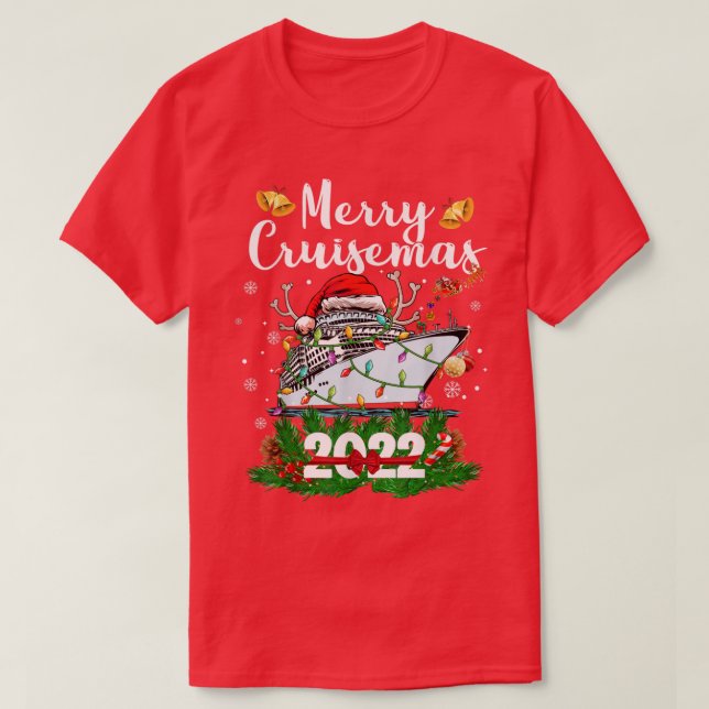 Merry Cruisemas Family Cruise Weihnachten 2022 Son T-Shirt (Design vorne)
