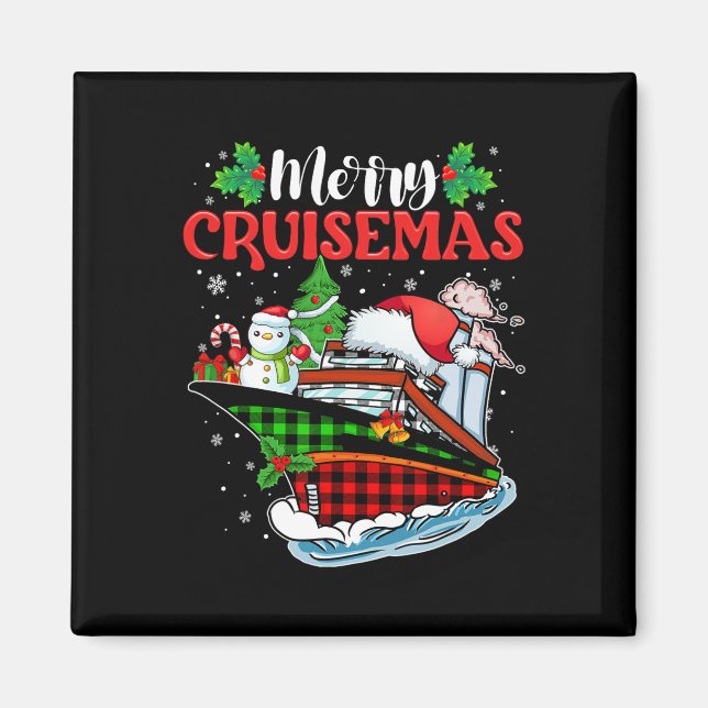Merry Cruisemas Family Cruise Weihnachten 2023 Spa Magnet (Vorne)